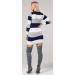 Happy Mama Maternity Stretch Knit Colour Block Jumper Dress - Navy - Size 16-18 - Buy Online on SooperMarket.com