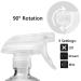 16oz Glass Spray Bottles - Refillable Boston Round Container for Essential Oils, Cleaning Products - White (2 Pack) - Buy Online on SooperMarket.com