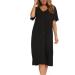 Jecarden Women's Maternity Nightgown | Short Sleeve Hospital Sleepwear | Modal Cotton Nightgown - Black XL - Buy Online on SooperMarket.com