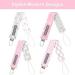 Pacifier Metal Clip (4 Pack) for Babies - Modern Unisex Holder for Binky Soothie Toys - Durable Lightweight Baby Accessory - Girl Pack in Pink - Buy Online on SooperMarket.com