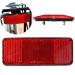 Cunluna Bicycle Safety Warning Reflector Disc for Rear Rack Frame