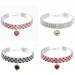 Buy Rayminsino Rhinestone Pet Collar - Elastic & Adjustable Peach Heart for Kittens & Dogs - Stylish & Comfortable - S Black - Buy Online on SooperMarket.com