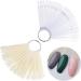 50Pcs Fan Shaped Nail Art Tips Color Display Card | Nail Polish Swatch Board & Practice Tools - Buy Online on SooperMarket.com