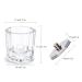 Kalolary 2 Pcs Mini Dappen Dish Set for Nail Acrylic Powder - Glass Crystal Cup with Stainless Steel Lid for Nail Art Manicure - Buy Online on SooperMarket.com