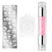 Nail Art Stamping Tool Kit Nail Stamping Plates Nail Art Stamper included Double Head Polish Print Template Silicone Stampers For Beauty Nail Art DIY- Nails Seal Mold Nail Stamp Plate Pink 03 pink