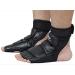 Wonzone Taekwondo Boxing Foot Protector Gear Martial Arts Training Sparring Gear Muay Thai Kung Fu Tae Kwon Do Feet Protector TKD Foot Gear Support for Men Women Kids Black Small