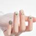 Medium Press-On Nails for Girls & Teens | Full Cover Ballerina Coffin False Nails - 24 Single-Colored Acrylics #05 - Buy Online on SooperMarket.com