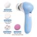 Buy MOSCHOW Face Cleansing Brush 4-in-1 Set - Waterproof Facial Brush with Exfoliating Heads - Blue - Buy Online on SooperMarket.com
