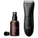 The Complete Package by Meridian: Includes Men’s Waterproof Electric Below-The-Belt Trimmer and The Spray (50 mL) - Features Ceramic Blades and Sensitive Shave Tech (Onyx)