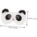 Angoily Plush Silk Eye Mask Set - 2pcs Cartoon Blindfolds for Sleep & Travel Comfortable Satin Eye Cover for Adults - Black & White - Buy Online on SooperMarket.com