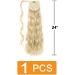 Prinfantasy Long Wavy Ponytail Extension 24 Inch | Soft Synthetic Hairpiece for Women MW138 - Buy Online on SooperMarket.com
