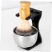 Premium Beard Brush Holder & Shave Brush Organizer - Electric Shaver Storage Rack & Razor Stand for Men | Acrylic Shaving Base - Buy Online on SooperMarket.com