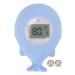 Baby Thermometer  Whale Shaped Infant Bath Safety Water Temperature Tester  Bath Tub Floating Toy Thermometer with Intelligent Timing Measure Function