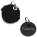 Dog brand pocket with push button engraving |Blue black red yellow |Made of synthetic leather |With a dog brand engraved on both sides |Diameter approx. 30mm |Space for the control brand (black)