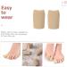 KALLORY 2pcs Silicone Gel Toe Sleeves - Toe Protectors and Finger Tube Sleeves for Toe/Finger Protection - Buy Online on SooperMarket.com