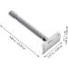 Angoily Manual Safety Razor for Men - Rustproof Double-Edged Single Blade Shaving Razor - Zinc Alloy 10.3x4cm - Eco-Friendly & Durable - Buy Online on SooperMarket.com
