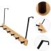 CHILDWEET Towel Hangers Coat Hanger Coat Hook Wall Mount Towel Holder Towel Rack with Shelf Coat Hooks No Punching Door Hook 6 hooks Khaki - Buy Online on SooperMarket.com