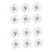 ABOOFAN 2pcs 1 20pcs Craft Chiffon Flowers Satin Ribbon Cloth Flower Accessories Clothes Flower Manual Whitex2pcs Size 1x2pcs