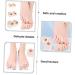 2 Pairs Silicone Toe Sleeves & Splint for Toe Separation & Valgus Correction - Reusable & Comfortable Toe Splitter Set 2.7x2.2cm - Buy Online on SooperMarket.com