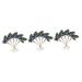 ABOOFAN 15 Pcs Artificial Berry Cuttings Christmas Faux Apples Fake Berries Green Garland Artificial Pine Picks Decor Xmas Tree Picks Blue Flowers Cherry Bean Sticks Iron Dark Bluex3pcs 18X7.5X3CMx3pcs