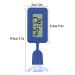 YESAVAY Reptiles Thermometer Hygrometer | Digital Temp & Humidity Meter for Bearded Dragon Tanks - Suction Cup | Mini Black - Buy Online on SooperMarket.com