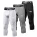 MEETYOO Men's 3/4 Compression Pants Large 3 Pack-c