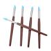 5pcs Dental Silicone Pen Set - Wooden Handle Blue Head Modeling Tools for Tooth & Manicure - International Shipping Available - Buy Online on SooperMarket.com