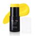 Go Ho Water Based Yellow Face Paint Stick Washable (1.06 Oz) Non-toxic Cream Body Paint Full-coverage Face Body Paint Makeup Stick for Adults Children Theater Halloween SFX Cosplay