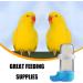 Pet Bird Cage Food Feeder Bird Water Bottle Parrot Automatic Water Feeder Water Drinker Food Feeder Waterer Clip Feeder Cage Accessories for Parrot Budgie Lovebirds Cockatiel Parakeet Cockatoo - Buy Online on SooperMarket.com