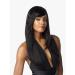 Sensationnel 100% Human Hair Empire Clip In Bangs - SIDE SWEPT BANG (Color:1B Off Black)