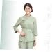 FOMIYES 1 Set Spa Robe Hairdressing Tunic Spa Gown Salon Smock Salon Uniforms Women Barber Shop Apron Spa Work Uniforms for Women Hair Salon Cape Spa Kit Spa Cloth Kimono Hair Dye L Green - Buy Online on SooperMarket.com