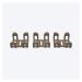 Tractive GPS Tracker for Dogs - 3 PCS. Rubber Clips (normal brown) Brown Normal