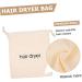 FOYTOKI 4pcs Hair Dryer Storage Bag Canvas Cosmetic Bag Hair Bag Hair Dryer Holders Hairdryer Fabric Beige 33x30cm Beige - Buy Online on SooperMarket.com