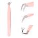 Tweezers for Eyelash Extension Professional Eyelash Tweezers for Single 2D 3D Eyelash Extension(Rounded Corners) 1 count (Pack of 1) Pink
