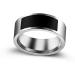 Black Size 6 NFC Waterproof Smart Ring - Multifunctional & Intelligent Wearable Tech - Buy Online on SooperMarket.com