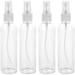 4PCS 100ml Spray Bottle Portable Refillable Durable Fine Mist Sprayer Bottles Liquid Dispensers Empty Plastic Transparent Makeup Travel Small Container Atomiser 4pcs Transparent