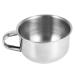 Restokki Stainless Steel Shaving Bowl Metal Soap Cup Man Shaving Bowl Cup Cleaning Foam Tool
