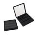 FOYTOKI 4 Pcs 12 Empty Eyeshadow Palette Empty Eyeshadow Dish Depotting Makeup Containers DIY Empty Black