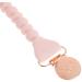 Itzy Ritzy Silicone Pacifier Clip - Pink & Rose Gold, 100% Silicone Strap with Clip for Pacifiers, Teethers, and Toys - Buy Online on SooperMarket.com