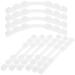 Gatuida Ear Hook Adjuster 10 Pcs Mask Hook Earrings Silica Gel White Extension Cable Adjustable Face Mask Ear Hook