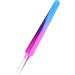 Stainless Steel Eyebrow & Eyelash Tweezers - Antistatic Curved/Straight Tongs for Extensions - Buy Online on SooperMarket.com