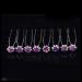 Frcolor 20pcs Wedding Bridal Rhinestone Hairpins | Beautiful Purple Crystal Flower Hair Accessories - Buy Online on SooperMarket.com