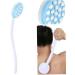 Long Handle Massaging Bath Brush | Lotion & Oil Applicator | Best Massage Bath Accessories for All Skin Types - Buy Online on SooperMarket.com