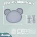 Suction Plate Baby Cutlery Set with Toothbrush, Bowl, Spoon, Fork - Dishwasher Safe, Pebble Grey - Buy Online on SooperMarket.com