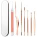 Portable Ear Cleaner Stainless Steel Ear Spoon Set Stainless Steel Ear Wax Remover Reusable Stainless Steel Ear Wax Remover Set Ear Wax Easily Removed Ideal for Personal and Home Use Gold