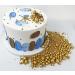 Gold Edible Pearl Sugar Sprinkles - 120g/4.2oz Jar for Cake, Cupcake, Cookie Decorations - Perfect for Weddings, Showers, and Parties - Buy Online on SooperMarket.com