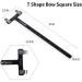 Sopoger Archery Bow Square Nocking Points Pliers Kit - T Shape Turning Ruler Tool for Recurve Compound Bow, Black - Buy Online on SooperMarket.com