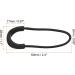 Patikil 15-Pack Zipper Trains Replacement Extension Cable - Fastening Labels for Luggage Backpacks Jackets | U-Form Black - International Shipping - Buy Online on SooperMarket.com