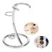 Premium Silver Stainless Steel Razor Holder Stand - Men's Shaving Brush & Razor Organizer Kit - Buy Online on SooperMarket.com