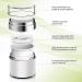 LAXED 1.7 Oz Airless Moisturizer Container Cosmetic Container with Pump New Empty Airless Travel Lotion Container - Buy Online on SooperMarket.com